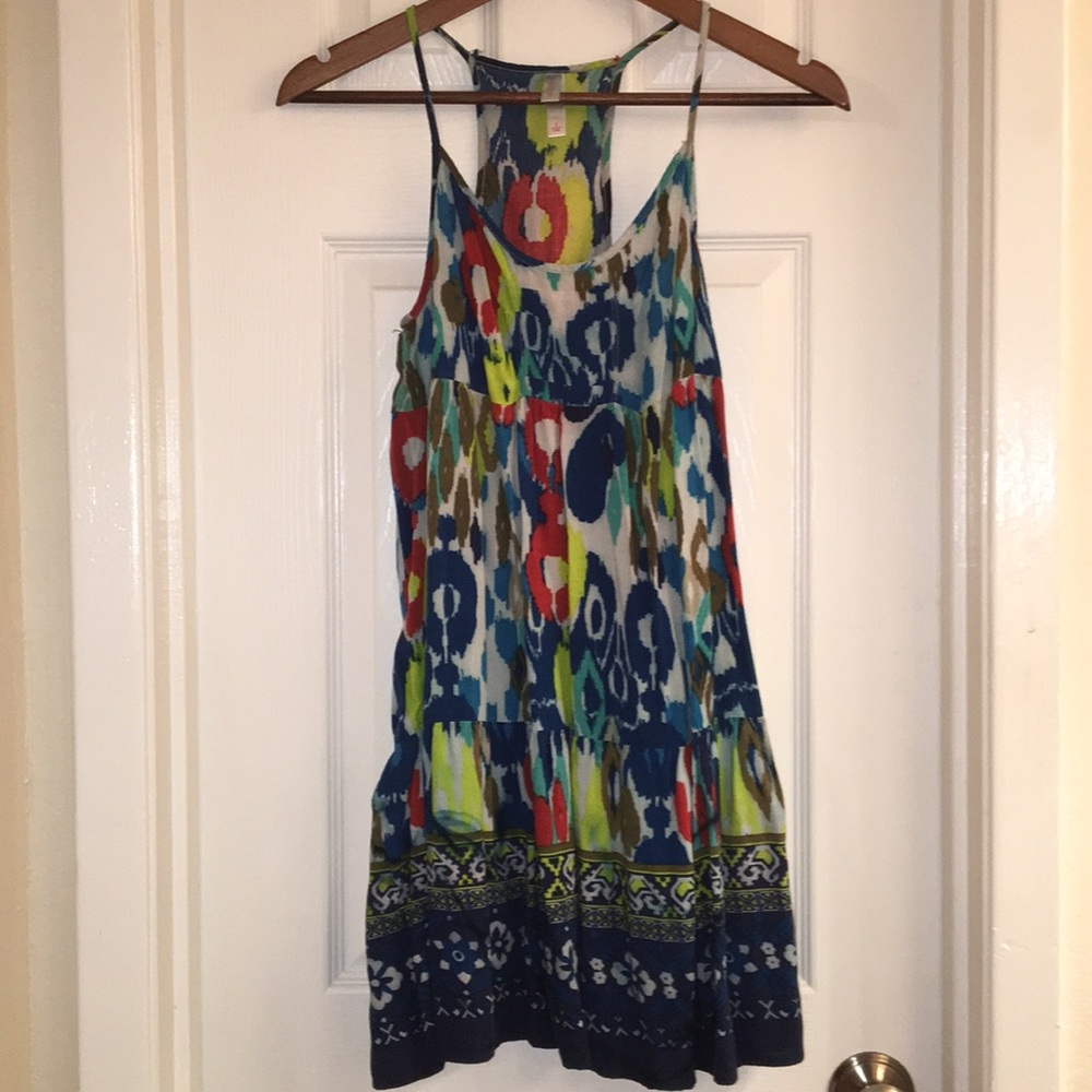 Patterned Jumper Dress